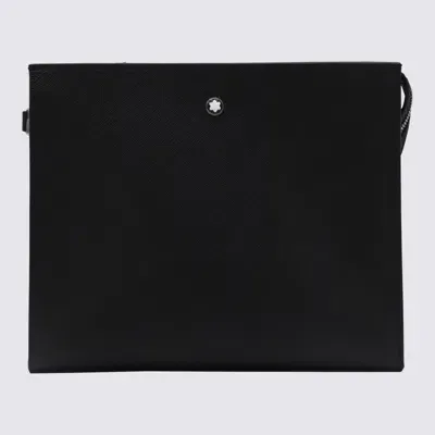 Montblanc Black Leather Pouches