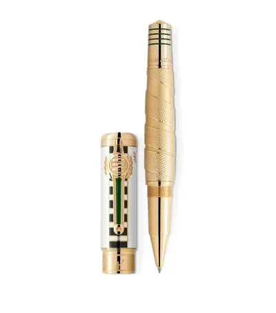 Montblanc Great Characters Muhammad Ali Special Edition Rollerball Pen In Gold