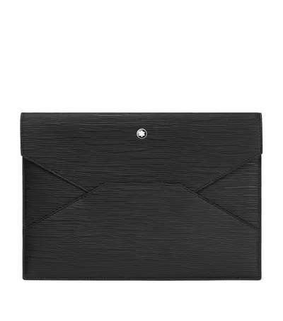 Montblanc Leather Meisterstück 4810 Envelope Pouch In Black