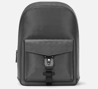 Montblanc Leather Mod. Extreme 3.0 Backpack With M Lock 4810 Buckle - 30x41x13 In Gray