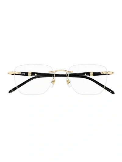 Montblanc Mb0346o Eyewear In 001 Black/gold