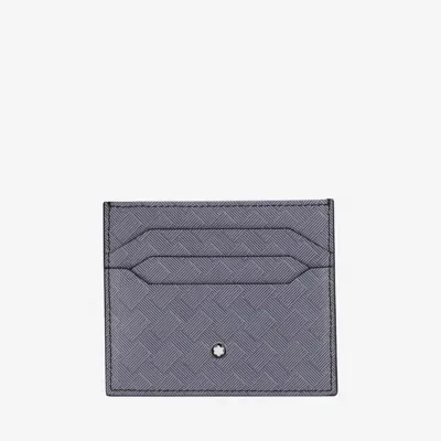 Montblanc Meisterstück Leather Card Case In Gray