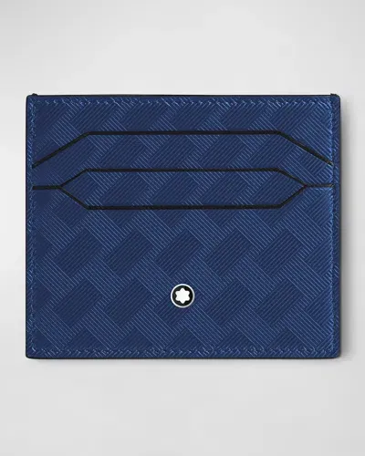 Montblanc Extreme 3.0 6cc Leather Card Holder In Blue