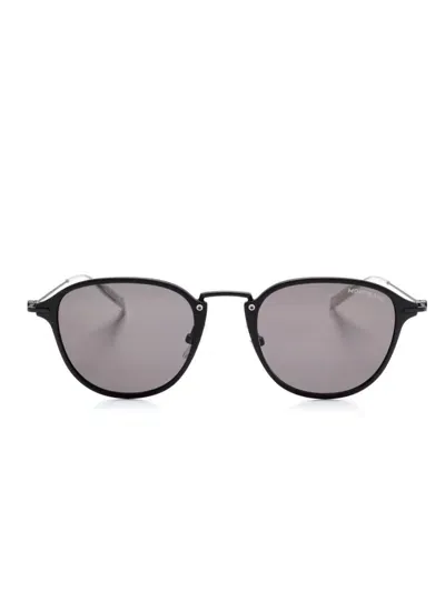 Montblanc Pantos-frame Sunglasses In Schwarz