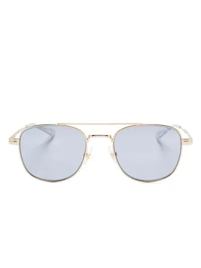 Montblanc Pilot-frame Sunglasses In 金色