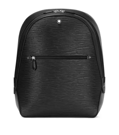 Montblanc Small Leather Meisterstück 4810 Backpack In Black