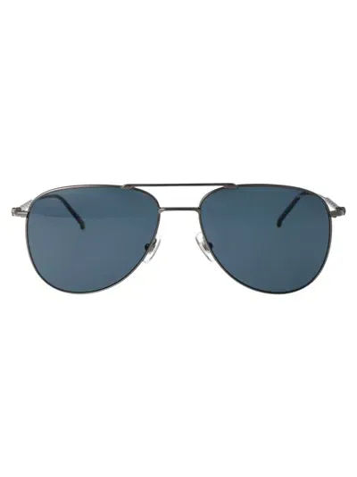 Montblanc Sunglasses In 003 Ruthenium Ruthenium Blue