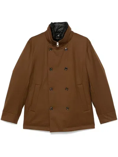 Montecore Double-breasted Jacket In Brown