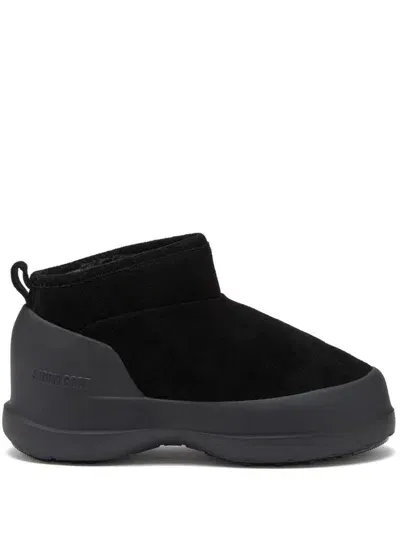 Moon Boot Capsule Luna Low Suede Snow Boots In Black