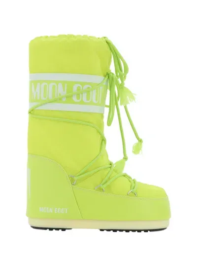 Moon Boot Icon Boots In Limette