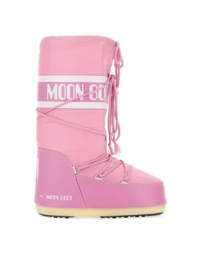 Moon Boot Icon Nylon In Pink & Purple