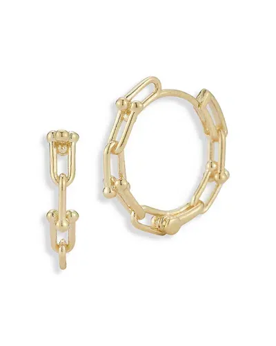 Moon & Meadow 14k Yellow Gold Stirrup Small Hoop Earrings