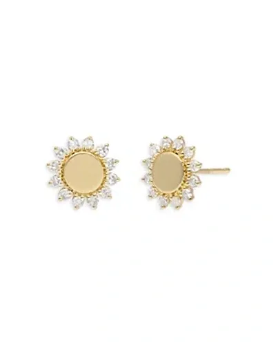 Moon & Meadow 14k Yellow Gold Sun Diamond Earrings, 0.24 Ct. T. W.