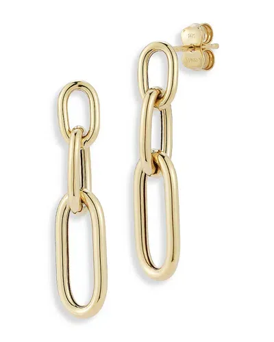 Moon & Meadow 14k Yellow Gold Triple Link Drop Earrings