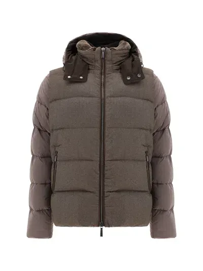 Moorer Casciano Down Jacket In Cacao