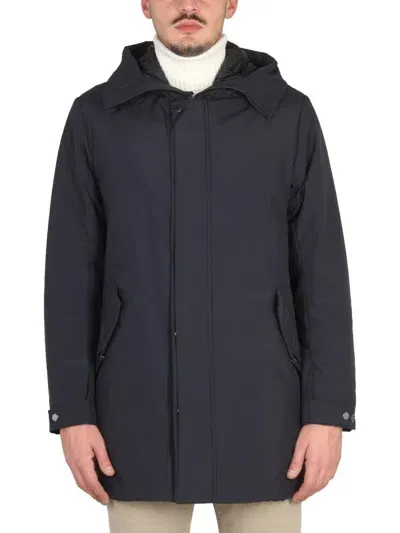 Moorer Hooded Jacket In Blue