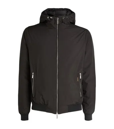 Moorer Oniro Down Bomber Jacket In Black