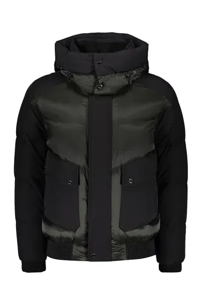 Moorer Roberto-shk Techno Fabric Down Jacket In Black