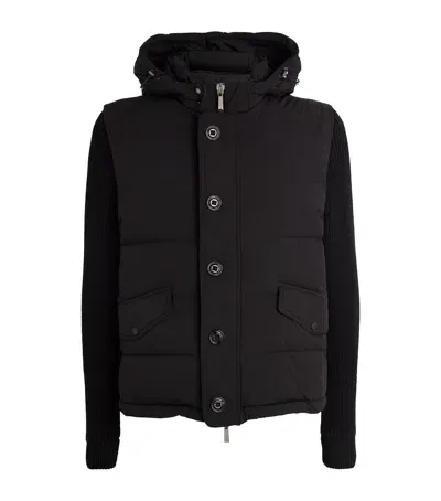 Moorer Water-resistant Brett Puffer Jacket In Black