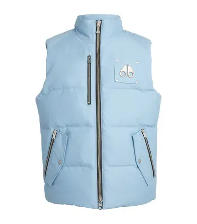 Moose Knuckles Down Westmount Gilet In Blue