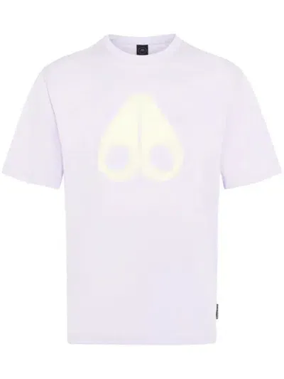 Moose Knuckles Maurice Logo-print T-shirt In Orchid Petal