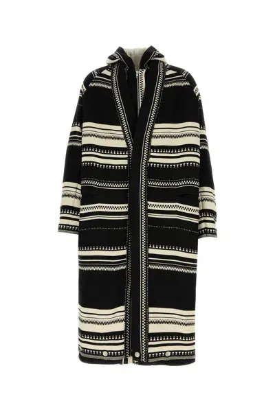 Mordecai Double Layer Jacquard Coat-m Nd  Male In Black