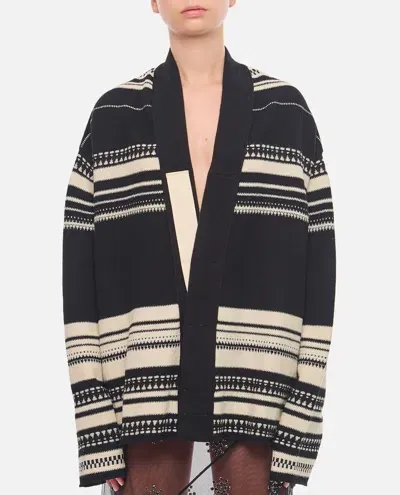 Mordecai Knit Kimono In Black