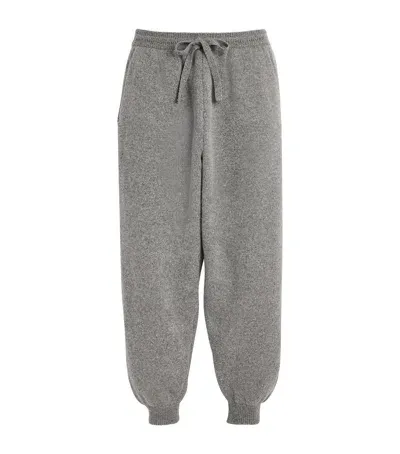 Mordecai Wool-cashmere Logo Sweatpants In Grey