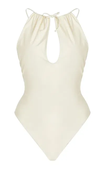 Moré Noir Bianca One-piece Swimsuit In Ivory