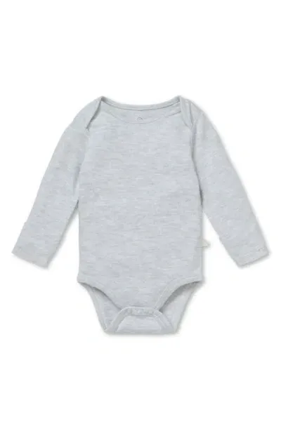 Mori Babies'  Long Sleeve Bodysuit In Grey