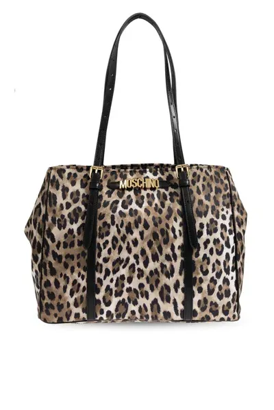 Moschino Animal Motif Large Tote Bag In Multi