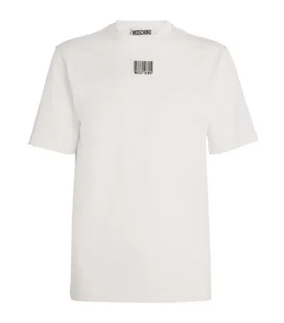 Moschino Barcode Logo T-shirt In White