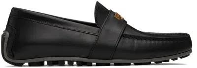 Moschino Black Driver Loafers