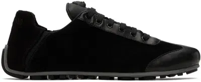 Moschino Black Driver Sneakers In Black/black