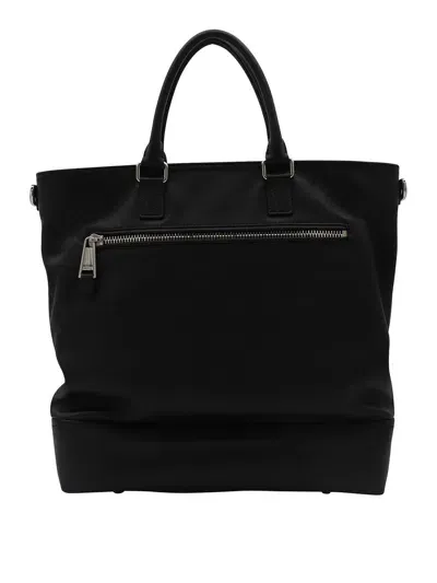 Moschino Black Totes In Negro