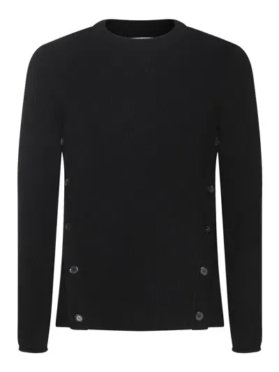 Moschino Black Wool Knitwear In Negro