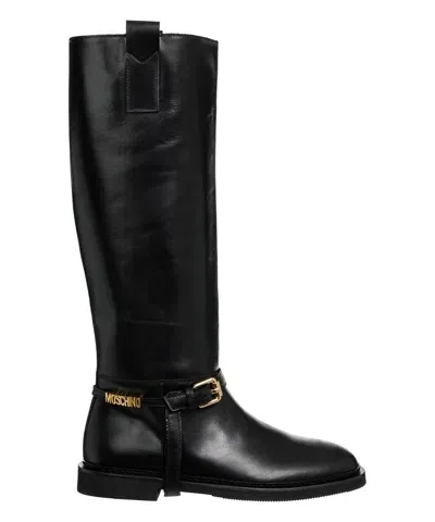 Moschino Boots In Black