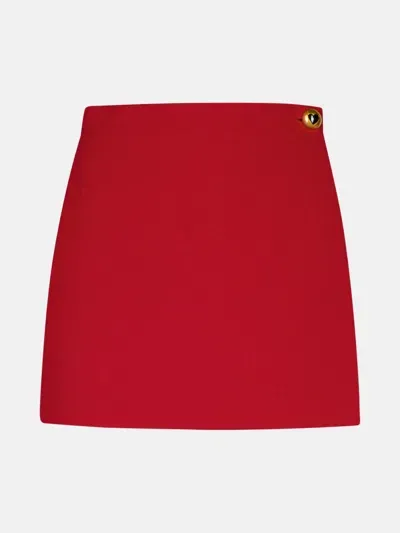 Moschino Burgundy Polyester Blend Shorts In Bordeaux