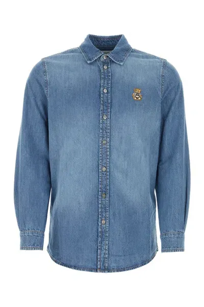 Moschino Shirts In Light Blue