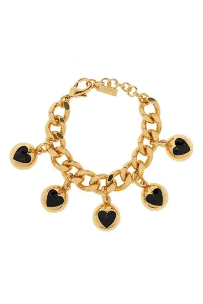 Moschino Charm Detailed Bracelet In Gold