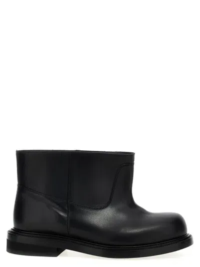 Moschino Clown Ankle Boots In Black