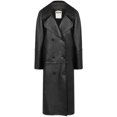 Moschino Coats In Black