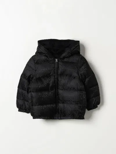 Moschino Coats  Kids Color Black In Schwarz