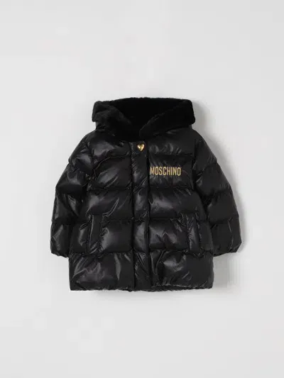 Moschino Coats  Kids Color Black In Schwarz