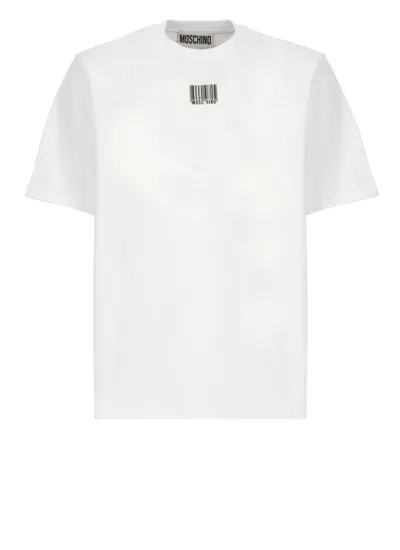 Moschino Cotton Logoed T-shirt In White