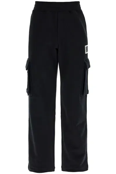 Moschino Couture Barcode Jogging Pants In Black