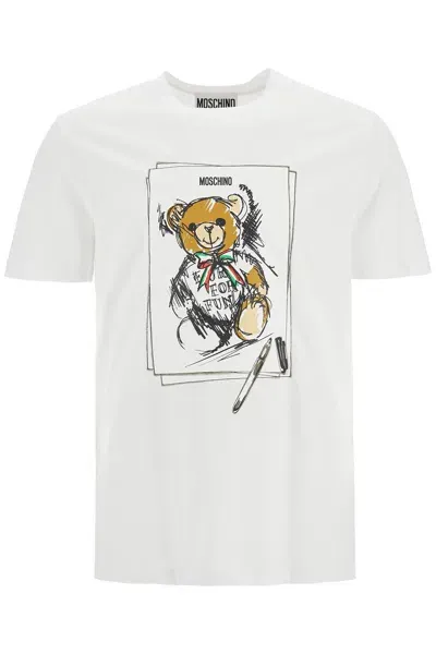 Moschino Couture Teddy Bear T-shirt In White