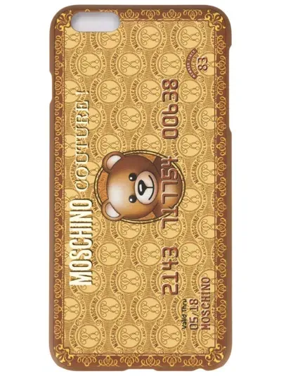 Moschino Credit Card Iphone 6 Plus Case In Metallic