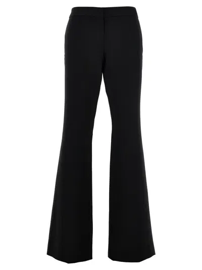 Moschino Crepe Flared Pants In Black