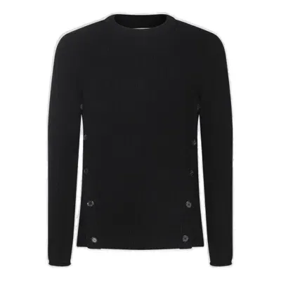 Moschino Crewneck Ribbed In Black